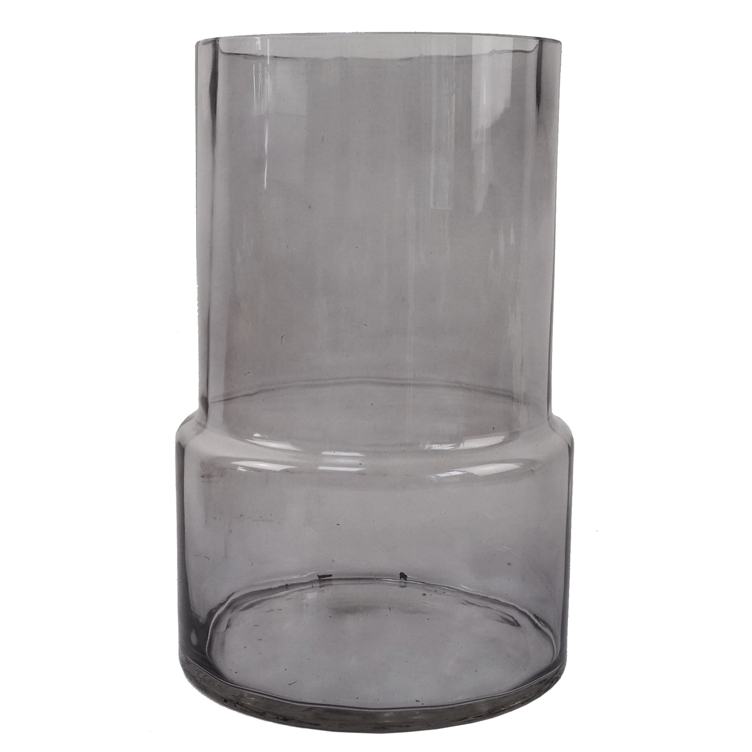 Modern Grey Smoke Glass Vase