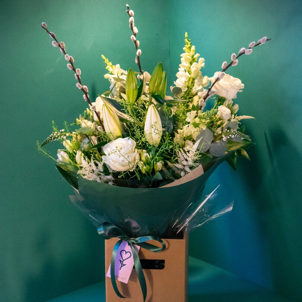 White Sympathy Bouquet