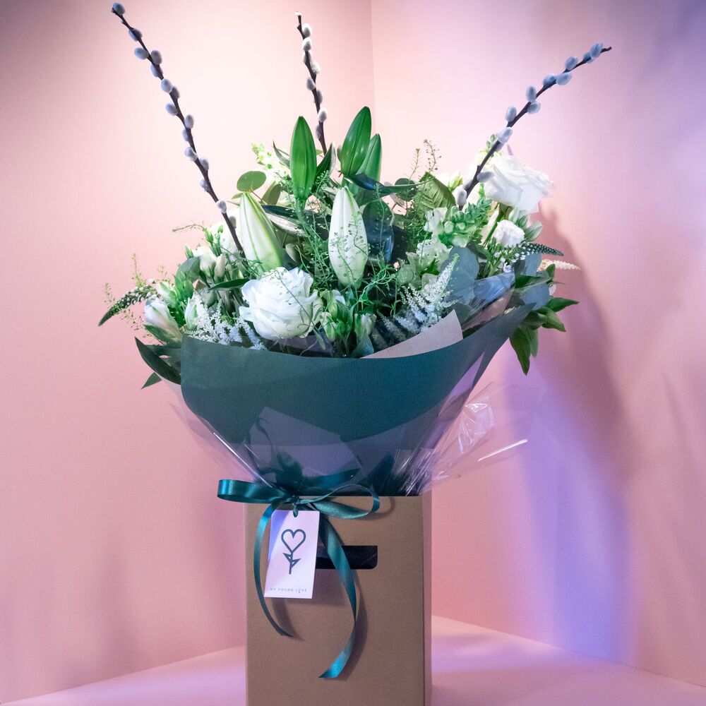 White Sympathy Bouquet - Image 2